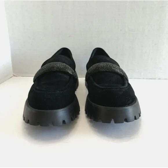 Vaneli Loafers Suede With Glittering Band Band 10 NWOT - Picture 4 of 8